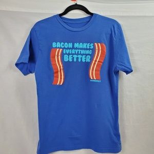 Loungefly Bacon TShirt Blue Medium (662)